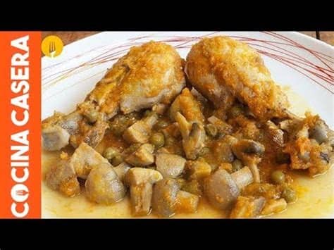 Cocina los champiñones hasta que estén dorados y tiernos. Pollo con Champiñones. Recetas de Cocina - YouTube