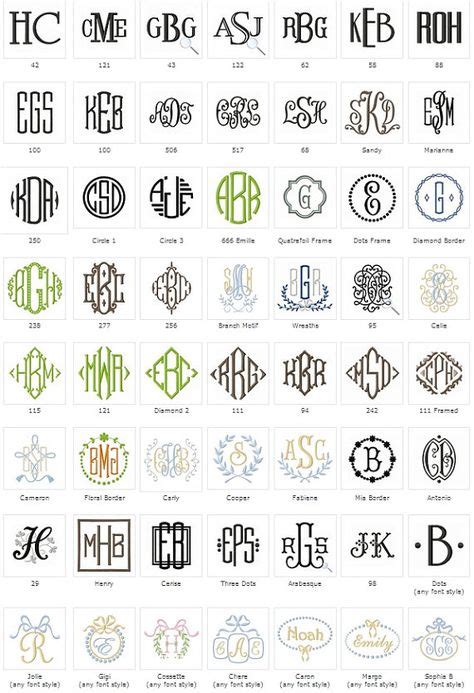 41 Monograms Ideas Embroidery Monogram Monogram Fonts Monogram