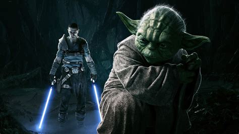 Download Wallpapers Download 2560x1440 Star Wars Lightsabers High Definition Yoda Lucasarts