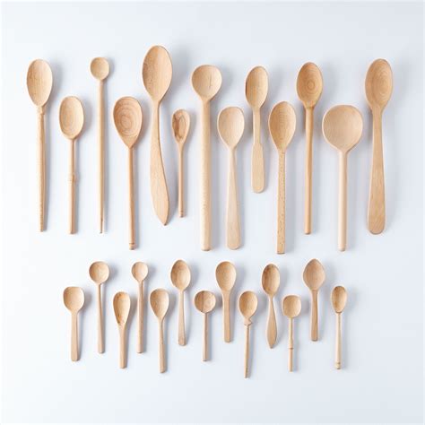 Bakers Dozen Hand Carved Wood Spoons Large By Sirmadam — Table Leg Home