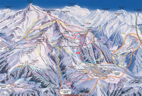 Swiss Ski Resorts Map