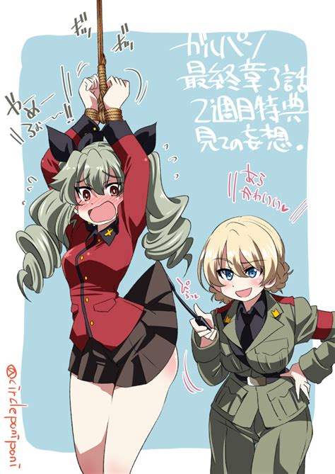 Darjeeling And Anchovy Girls Und Panzer Drawn By Inoue Yoshihisa