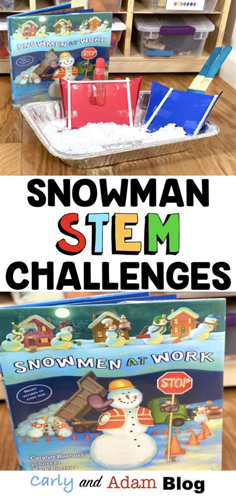 Snowman Read Alouds And STEM Challenges Carly And Adam Snowman