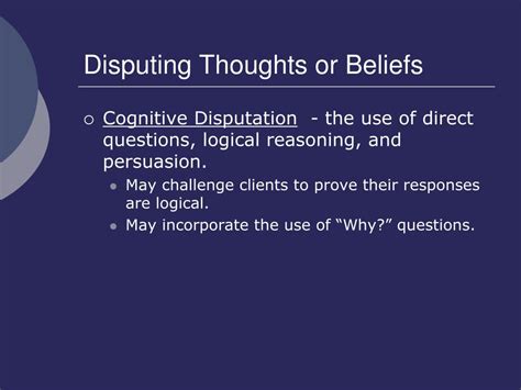 Ppt Cognitive Therapy Powerpoint Presentation Id229852