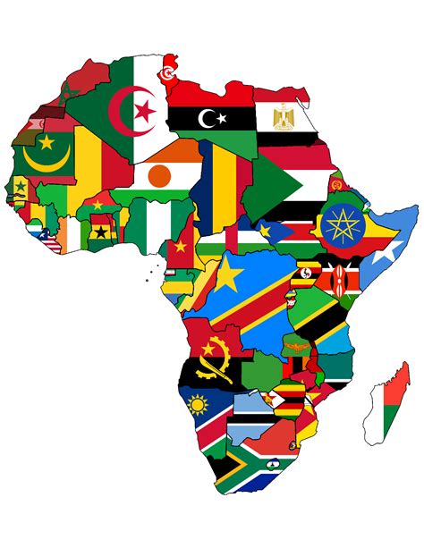 Flag Map Of Africa Rvexillmaps