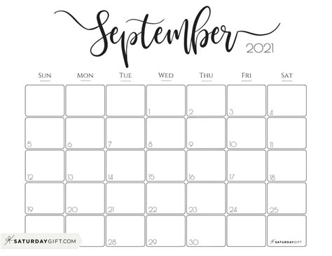 Free weekly printable 2021 calendars templates in pdf formats. Elegant 2021 Calendar by SaturdayGift - Pretty Printable ...