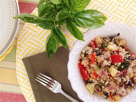 Lemon Garlic Quinoa With Grilled Vegetables Sara Haas Rdn Ldn