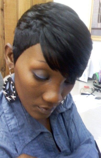 Shondras Quick Weave Hairstyles Short Cropped Black