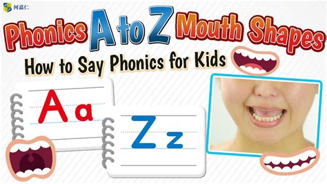 Phonics A Z Mouth Shapes｜how To Say Phonics For Kids Youtube