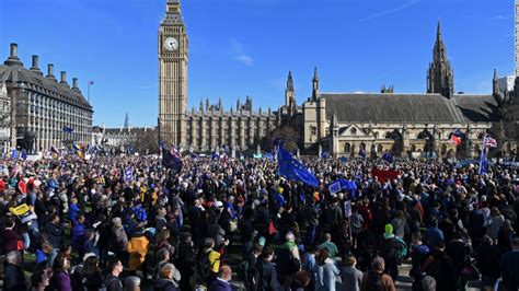 anti brexit protesters hit london streets cnn
