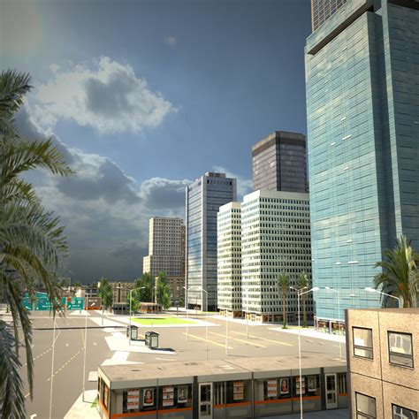 City Building Los Angeles 3d Model