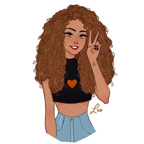 Tan Anime Girl With Curly Brown Hair Hair Trends 2020 Hairstyles