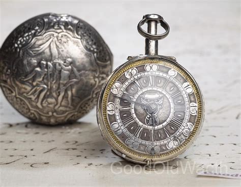 1720s Repeating Champleve Dial And Pair Cased Verge Fusee British Antique