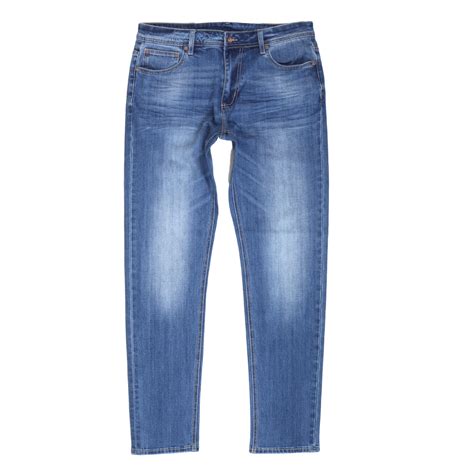 Slim Fit Jeans For Men In Light Blue Wash By Rmc Jeans