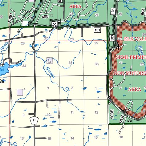 Chequamegon Nicolet National Forest Visitor Map Medfordpark Falls Rd
