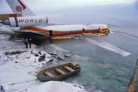 Otd In 1982 World Airways Flight 30 Overshoots An Ice Covered Runway