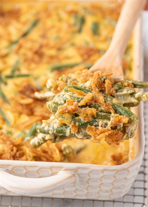 Cheesy Loaded Green Bean Casserole | Gimme Delicious