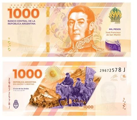 el gobierno lanzará un nuevo billete de mil pesos con la cara de san martín la unión digital