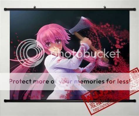 Anime The Future Diary Gasai Yuno Home Decor Poster Wall Scroll 8060cm