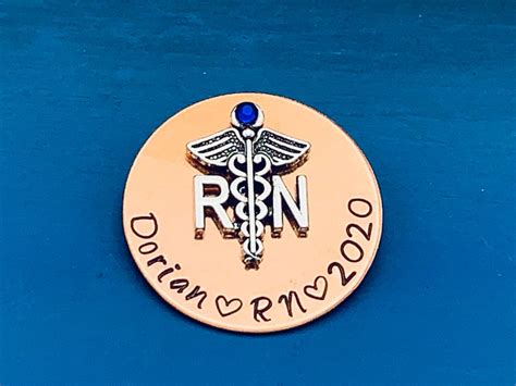Personalized Pin For Rn Rn T Bsn Nurses Nursing Etsy