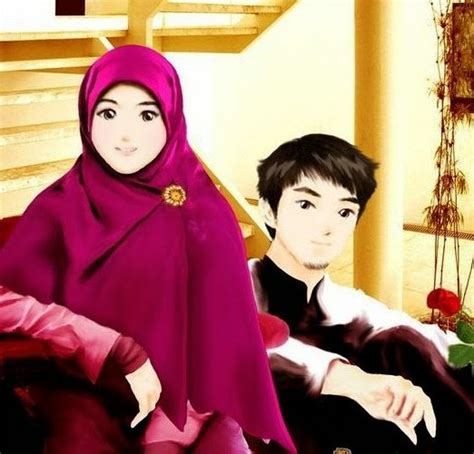 Gambar kartun mesra dan romantis. Portal Cari Jodoh Muslim di Malaysia