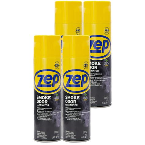 Zep Smoke Odor Eliminator Aerosol Zusoe16 Case Of 4 Eliminate
