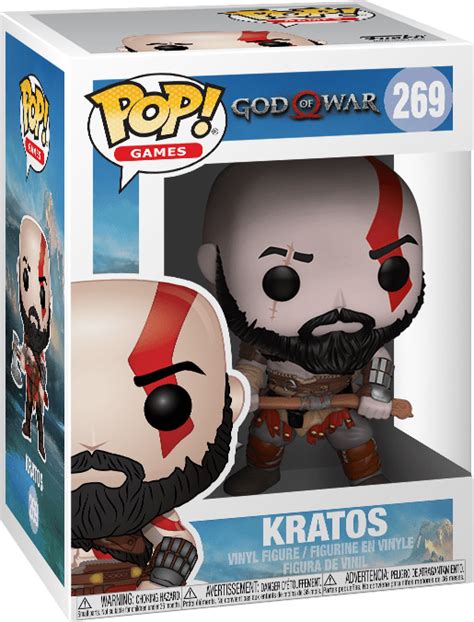 Funko Pop Games God Of War Kratos With Axe Vinyl Figure New Buy