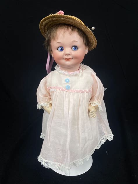 antique german googly eyed doll 323 by armand marseille adorable bisque blue eyed googly doll 323