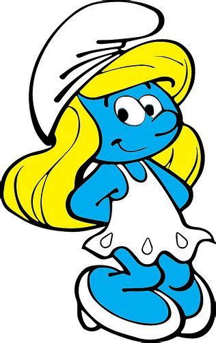 Smurfette Smurfs Drawing Classic Cartoon Characters Cute Drawings