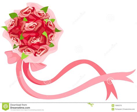 Download wedding bouquets images and photos. Bouquet of rose flowers stock vector. Illustration of ...