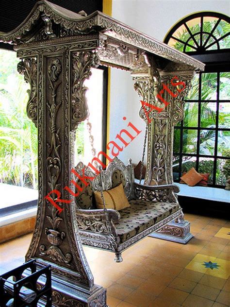 Code 114 Buy Carved Indian Maharaja Wooden Swings Wooden Swings Wooden