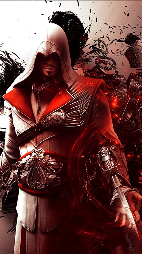 Assassin’s Creed Brotherhood Ezio 4k Vertical Wallpaper Assassins Creed Cosplay Assassins Creed