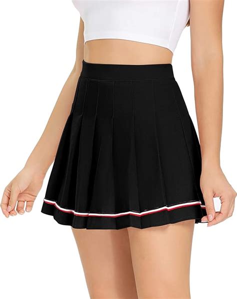 Womens Pleated Mini Skirt High Waisted Skater Tennis School Girl Skirts