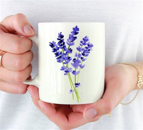 Lavender Mug Lavender Flower Lover T Purple Lavender Coffee Mug