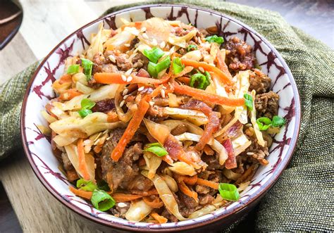 Account for extra points when adding additional ingredients. Egg roll in a bowl | Weight Watchers | Keto| Our Wabi Sabi ...