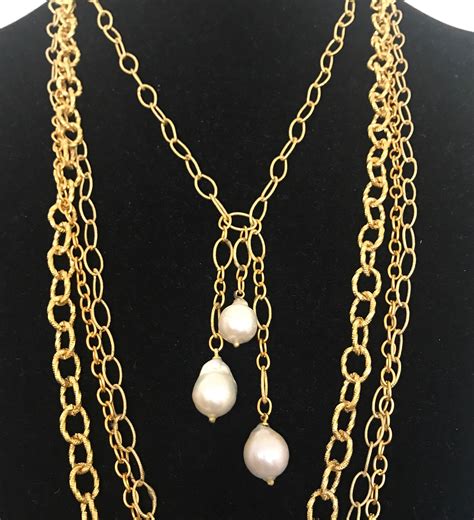 Pearl Pendant Necklace Drop Pearl Necklace Baroque Pearl Necklace