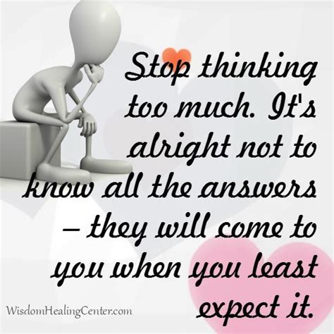 Stop Thinking Too Much Wisdom Healing Center India