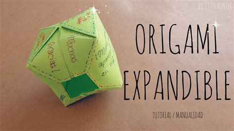 Diy Haz Un Cubo Inflable De Papel Youtube