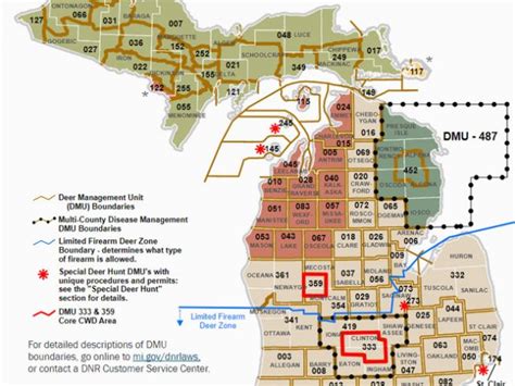 Michigan Hunting Zones Map Dnr Dmu Management Info Secretmuseum