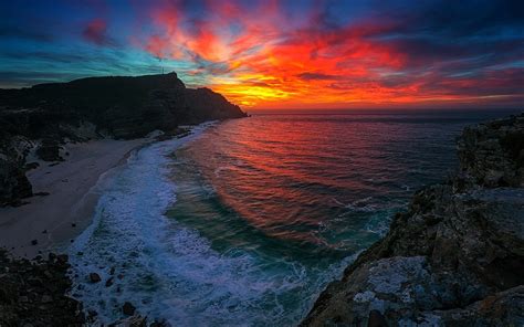 Beautiful Beach Sunset Hd Wallpaper Background Image 1920x1200 Id