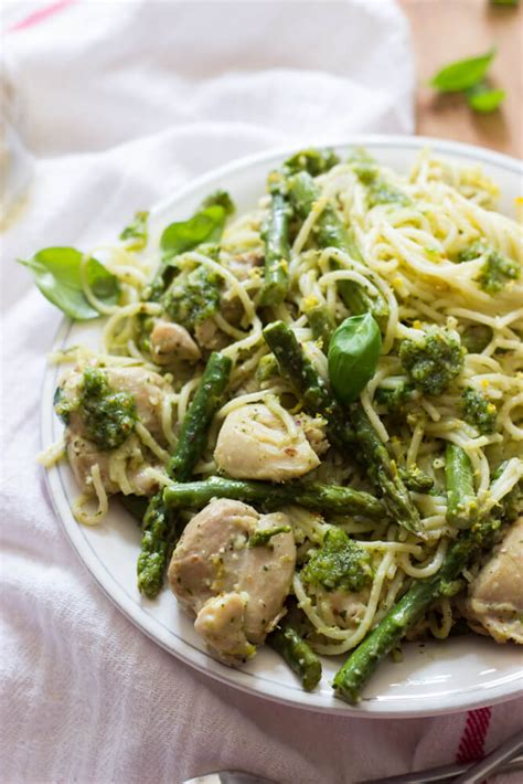 Grilled shrimp over angel hair pasta with melted mozzarella, basil, and tomatoes. Lemon Basil Angel Hair Pasta with Chicken and Asparagus ...