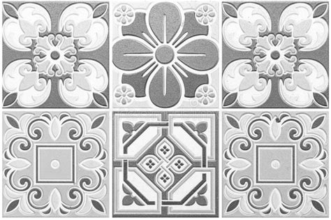 Antique White Ceramic Tile Pattern Texture And Seamless Background