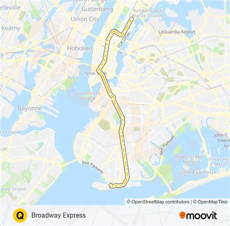 Q Route Schedules Stops And Maps Uptown And Queens Updated