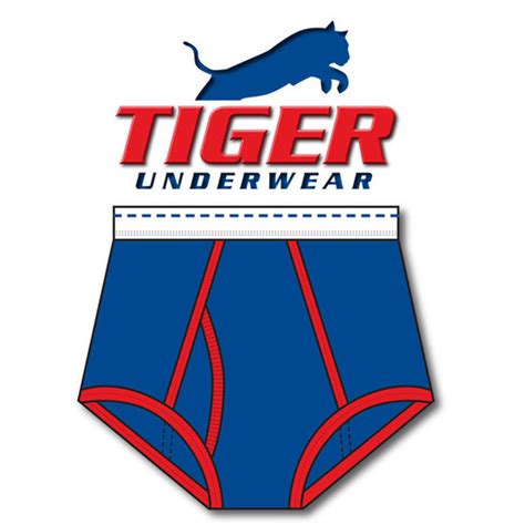 Boys Bluered Double Seat Brief Tiger Underwear