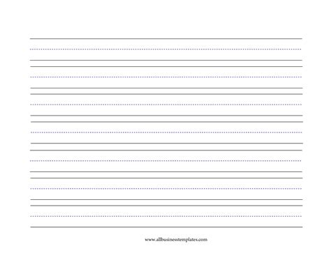 Lined Paper Large Lines Landscape Templates At