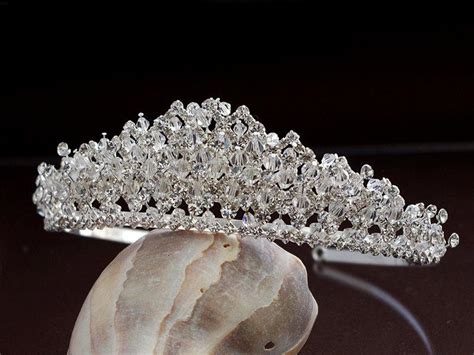 Princess Swarovskiandcrystal Tiara Bridal Crystal Crown Wedding