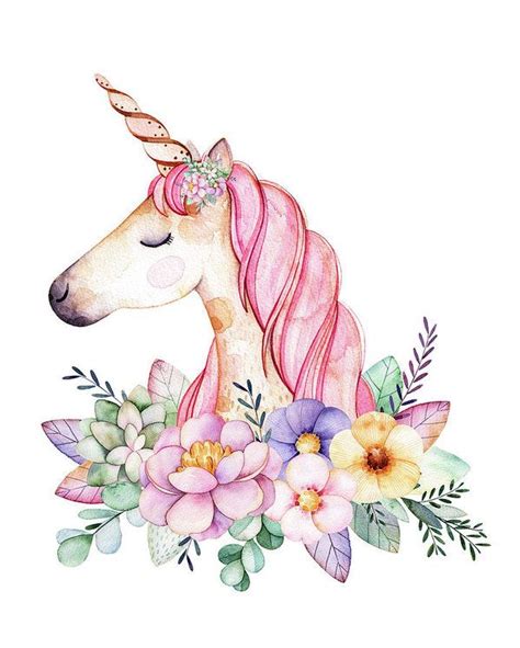 Magical Watercolor Unicorn Art Print By Lisa Spence Unicorn Art
