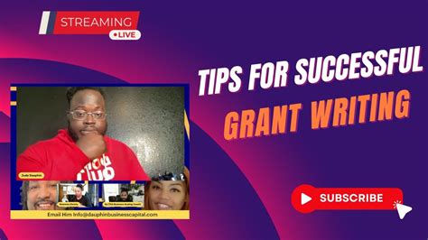 Tips For Successful Grant Writing Youtube
