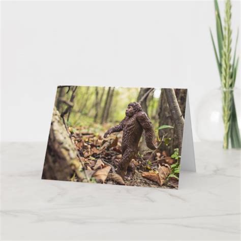 Bigfoot Greeting Card Sasquatch