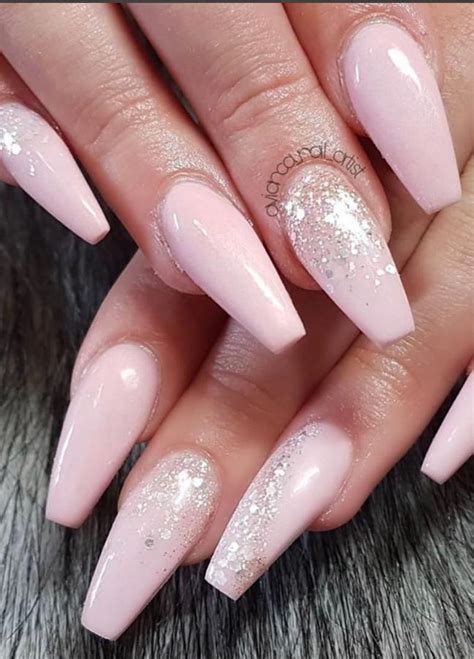 Beautiful Pink Coffin Nails Designed For You In This Spring Lily Fashion Style